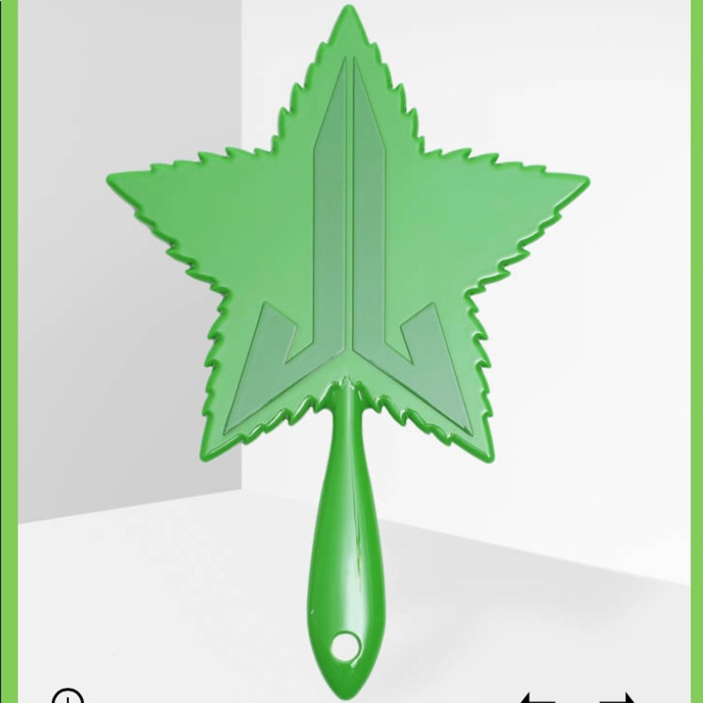 Sold. Jeffree Star Green leaf mirror